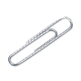 ACCO Paper Clips, #1, Nonskid, Silver, 100 Clips/Box, 10 Boxes/Pack (ACC72385)