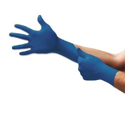 Ansell UltraSense® US-220 Nitrile Disposable Gloves, Finger -11 mm; Palm -8 mm, Medium, Blue (748-US-220-M) 1000 EA / CA