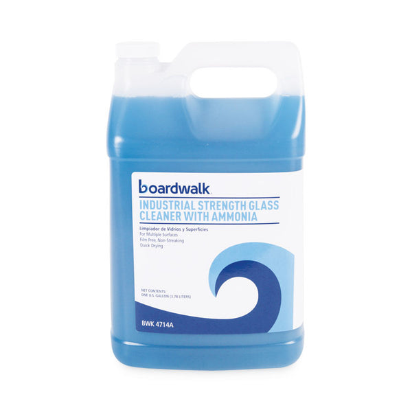 Boardwalk® Industrial Strength Glass Cleaner with Ammonia, 1 gal Bottle (BWK4714AEA)