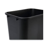 Boardwalk® Soft-Sided Wastebasket, 28 qt, Plastic, Black (BWK28QTWBBLA)