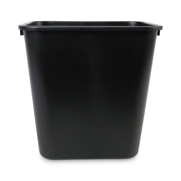 Boardwalk® Soft-Sided Wastebasket, 28 qt, Plastic, Black (BWK28QTWBBLA)