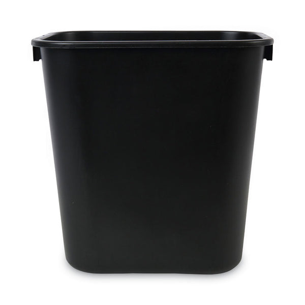 Boardwalk® Soft-Sided Wastebasket, 14 qt, Plastic, Black (BWK14QTWBBLA) Each