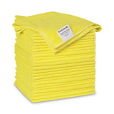 Boardwalk® Microfiber Cleaning Cloths, 16 x 16, Yellow, 24/Pack (BWK16YELCLOTHV2)