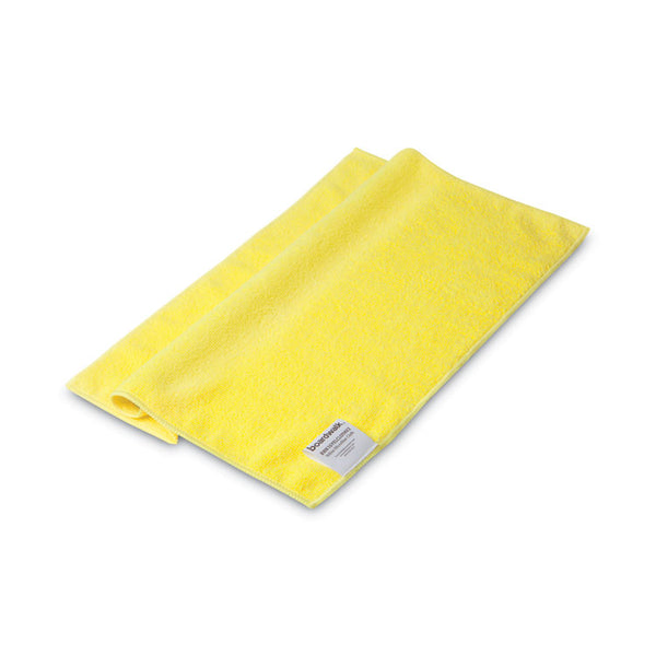 Boardwalk® Microfiber Cleaning Cloths, 16 x 16, Yellow, 24/Pack (BWK16YELCLOTHV2)