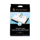 AT-A-GLANCE® Desk Calendar Base for Loose-Leaf Refill, 3 x 3.75, Black (AAGE1900)