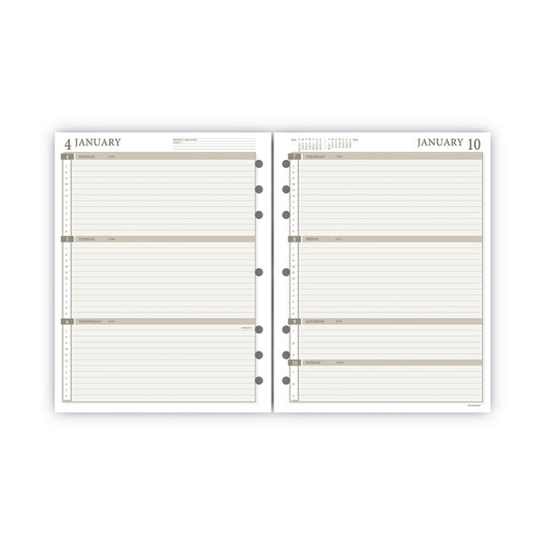 AT-A-GLANCE® 2-Page-Per-Week Planner Refills, 8.5 x 5.5, White Sheets, 12-Month (Jan to Dec): 2024 (AAG481285Y21)