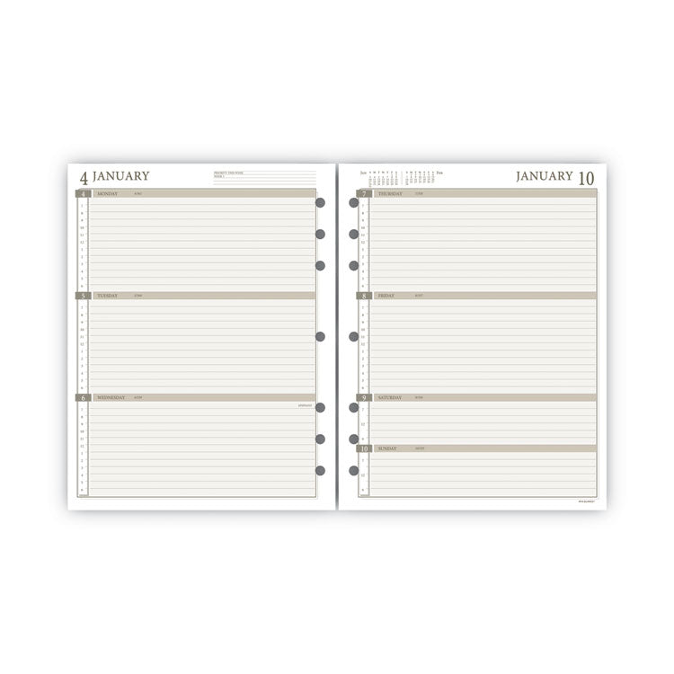 AT-A-GLANCE® 2-Page-Per-Week Planner Refills, 8.5 x 5.5, White Sheets, 12-Month (Jan to Dec): 2025 (AAG481285Y21)