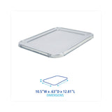 Boardwalk® Aluminum Steam Table Pan Lids, Fits Half-Size Pan, Deep, 10.5 x 12.81 x 0.63, 100/Carton (BWKLIDSTEAMHF)