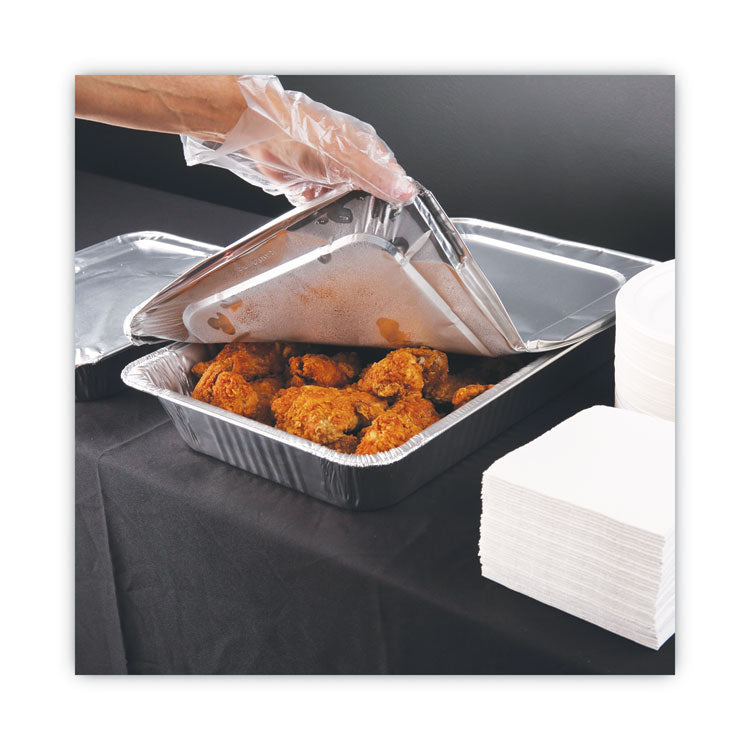 Boardwalk® Aluminum Steam Table Pan Lids, Fits Full-Size Pan, Deep,12.88 x 20.81 x 0.63, 50/Carton (BWKLIDSTEAMFL)