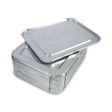 Boardwalk® Aluminum Steam Table Pan Lids, Fits Half-Size Pan, Deep, 10.5 x 12.81 x 0.63, 100/Carton (BWKLIDSTEAMHF)