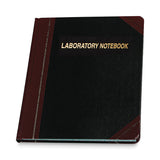 Boorum & Pease® Laboratory Notebook, Data/Lab-Record Format, Black/Red Cover, (150) 10.38 x 8.13 Sheets (BORL21150R) Each
