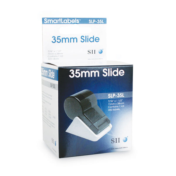 Seiko SLP-35L Self-Adhesive Small Multipurpose Labels, 0.43" x 1.5", White, 300 Labels/Roll (SKPSLP35L) 1 Roll