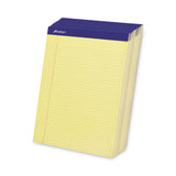 Ampad® Perforated Writing Pads, Narrow Rule, 50 Canary-Yellow 8.5 x 11.75 Sheets, Dozen (TOP20222)