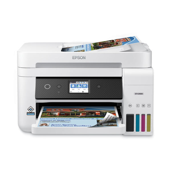 Epson® WorkForce ST-C4100 Supertank Color MFP, Copy/Fax/Print/Scan (EPSC11CJ60203)