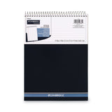 Cambridge® Stiff-Back Wire Bound Notepad, Medium/College Rule, Navy Cover, 70 White 8.5 x 11.5 Sheets (MEA59882)