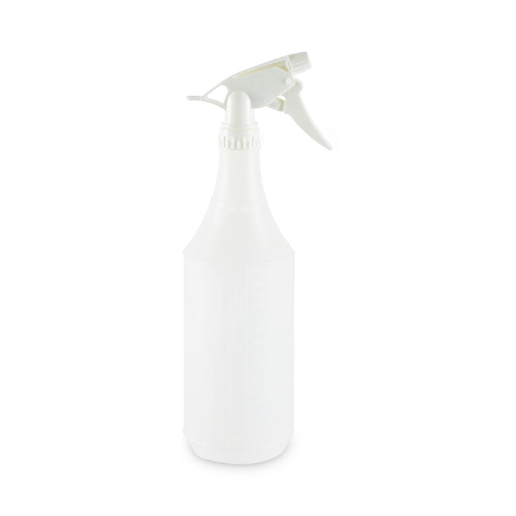 Boardwalk® Embossed Spray Bottle, 32 oz, Clear, 24/Carton (BWK00032)