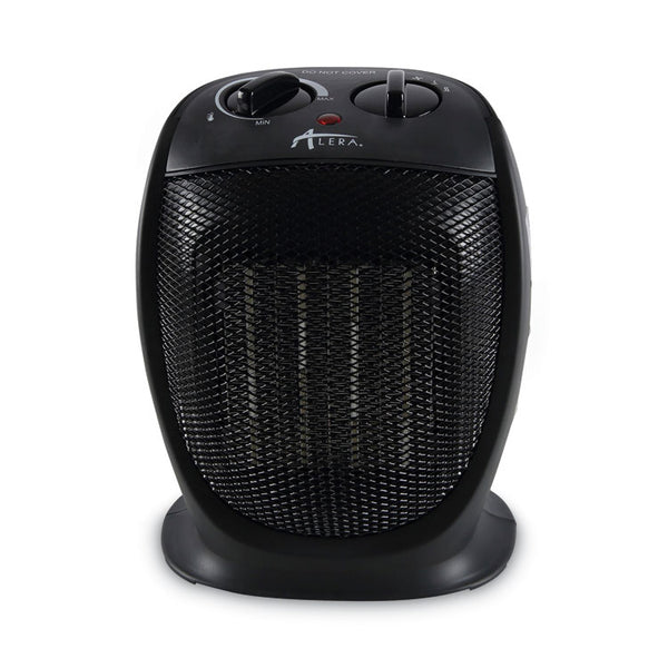 Alera® Ceramic Heater, 1,500 W, 7.12 x 5.87 x 8.75, Black (ALEHECH09)