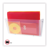 deflecto® Unbreakable DocuPocket Wall File, Legal Size, 17.5"  x 3" x 6.5", Clear (DEF64301) Each