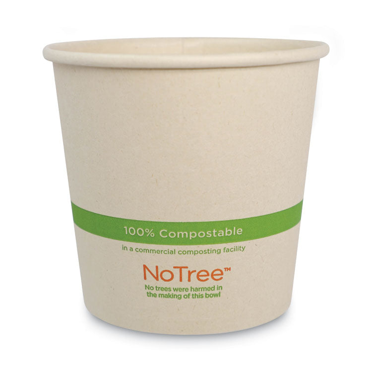 World Centric® No Tree Paper Bowls, 24 oz, 4.4" Diameter x 4.5"h, Natural, Sugarcane, 500/Carton (WORBOSU24) Case of 500
