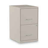 Alera® Soho Vertical File Cabinet, 2 Drawers: File/File, Letter, Putty, 14" x 18" x 24.1" (ALESVF1824PY)