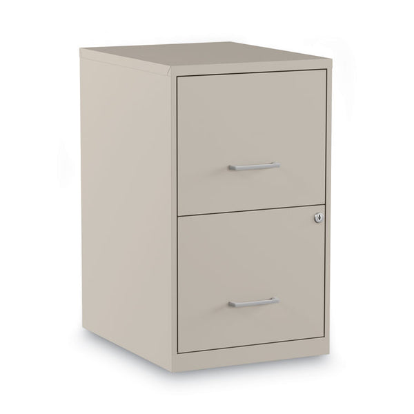 Alera® Soho Vertical File Cabinet, 2 Drawers: File/File, Letter, Putty, 14" x 18" x 24.1" (ALESVF1824PY)