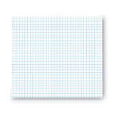 Universal® Quadrille-Rule Glue Top Pads, Quadrille Rule (4 sq/in), 50 White 8.5 X 11 Sheets, Dozen (UNV20631)