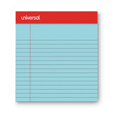 Universal® Colored Perforated Ruled Writing Pads, Narrow Rule, 50 Blue 5 x 8 Sheets, Dozen (UNV35850)