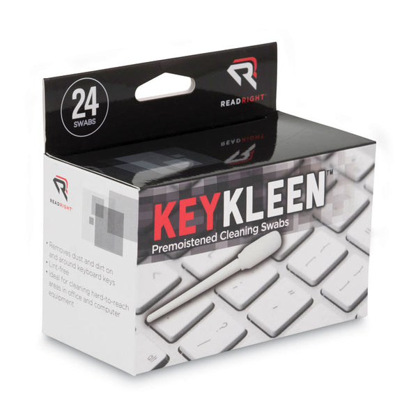 Read Right® KeyKleen Premoistened Cleaning Swabs, 24/Box (REARR1243)
