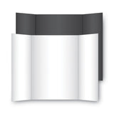 Eco Brites Two Cool Tri-Fold Poster Board, 36 x 48, Black/White, 6/Carton (GEO27135) Each