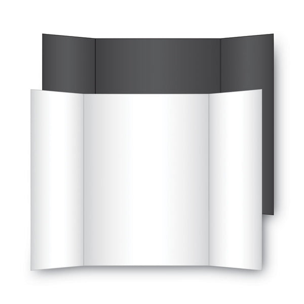 Eco Brites Two Cool Tri-Fold Poster Board, 36 x 48, Black/White, 6/Carton (GEO27135) Each