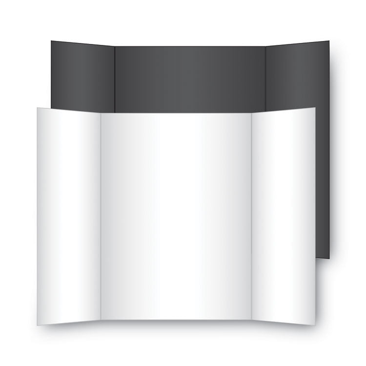Eco Brites Two Cool Tri-Fold Poster Board, 36 x 48, Black/White, 6/Carton (GEO27135) Each