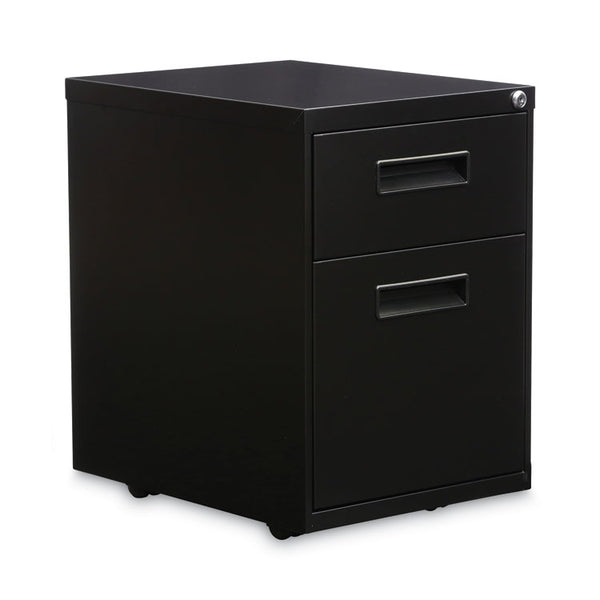 Alera® File Pedestal, Left or Right, 2-Drawers: Box/File, Legal/Letter, Black, 14.96" x 19.29" x 21.65" (ALEPABFBL)