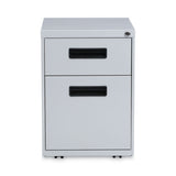 Alera® File Pedestal, Left or Right, 2-Drawers: Box/File, Legal/Letter, Light Gray, 14.96" x 19.29" x 21.65" (ALEPABFLG)