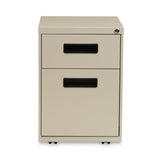 Alera® File Pedestal, Left or Right, 2-Drawers: Box/File, Legal/Letter, Putty, 14.96" x 19.29" x 21.65" (ALEPABFPY)