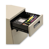 Alera® File Pedestal, Left or Right, 2-Drawers: Box/File, Legal/Letter, Putty, 14.96" x 19.29" x 21.65" (ALEPABFPY)