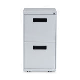 Alera® File Pedestal, Left or Right, 2 Legal/Letter-Size File Drawers, Light Gray, 14.96" x 19.29" x 27.75" (ALEPAFFLG)