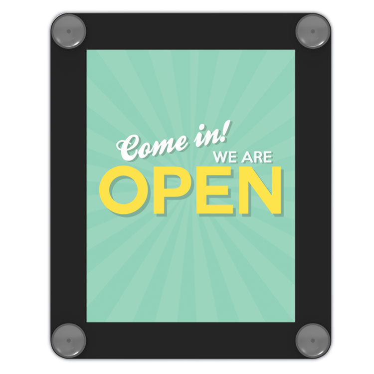 deflecto® Superior Image Window Display, 8.5 x 11 Insert, Clear/Black (DEF899102) Each