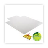 deflecto® DuraMat Moderate Use Chair Mat, Low Pile Carpet, Roll, 36 x 48, Lipped, Clear (DEFCM13113COM)