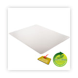 deflecto® DuraMat Moderate Use Chair Mat, Low Pile Carpet, Roll, 46 x 60, Rectangle, Clear (DEFCM13443FCOM)