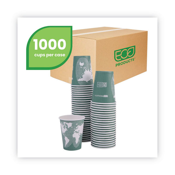 Eco-Products® World Art Renewable and Compostable Hot Cups, 12 oz, 50/Pack, 20 Packs/Carton (ECOEPBHC12WA)