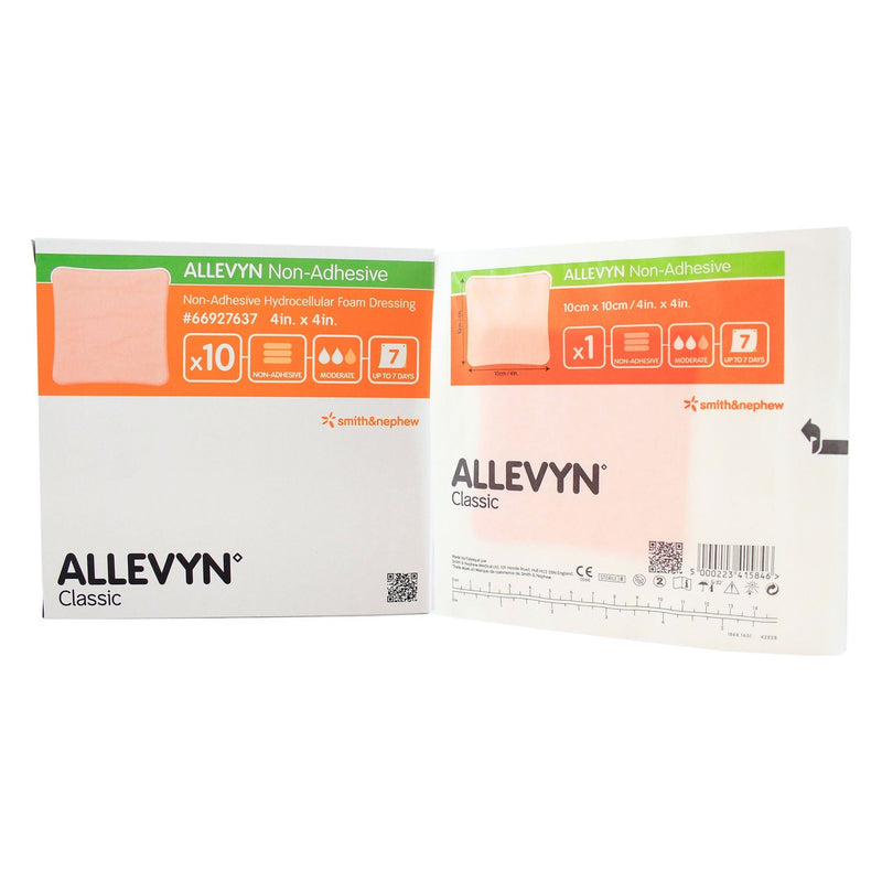 allevyn foam dressing Allevyn Foam Dressing 4 X 4 Inch Without Border Film Backing Nonadhesi – GoodEarth Products