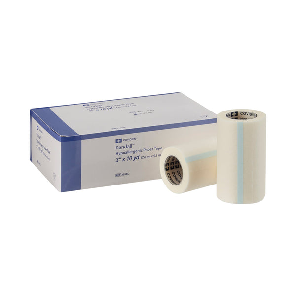 Kendall™ Hypoallergenic Hypoallergenic Medical Tape White 3 Inch X 10 Yard Paper NonSterile (696199_EA) 1/EA
