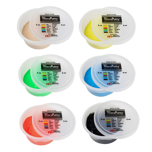 CanDo® TheraPutty® Therapy Putty Set 2X-Soft / X-Soft / Soft / Medium / Firm / X-Firm 6 X 2 oz. (969956_ST) 1/ST