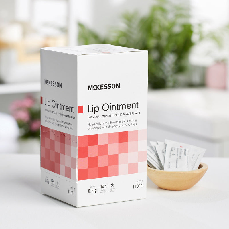 McKesson Lip Balm 0.5 gm Individual Packet (1111734_BX) 144/BX