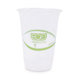 Eco-Products® GreenStripe Renewable and Compostable Cold Cups Convenience Pack, Clear, 16 oz, 50/Pack (ECOEPCC16GSPK)