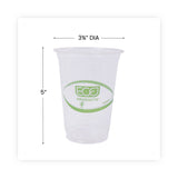 Eco-Products® GreenStripe Renewable and Compostable Cold Cups Convenience Pack, Clear, 16 oz, 50/Pack (ECOEPCC16GSPK)