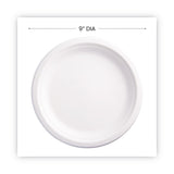 Eco-Products® Renewable Sugarcane Plates, 9" dia, Natural White, 50/Packs (ECOEPP013PK)