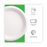 Eco-Products® Renewable Sugarcane Plates, 9" dia, Natural White, 50/Packs (ECOEPP013PK)