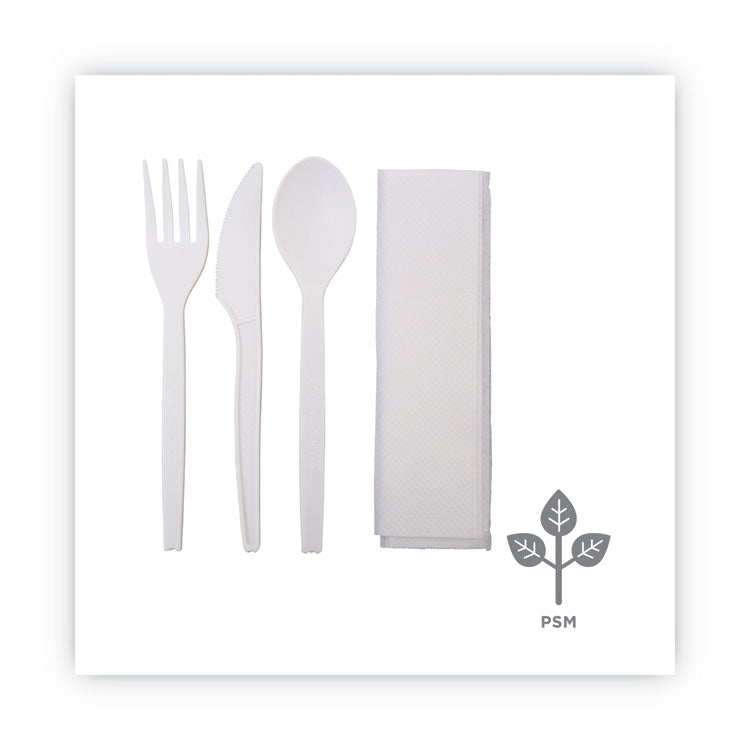 WNA EcoSense Renewable PSM Wrapped Cutlery Kit, White, 250/Carton (WNAEPS005) Case of 250