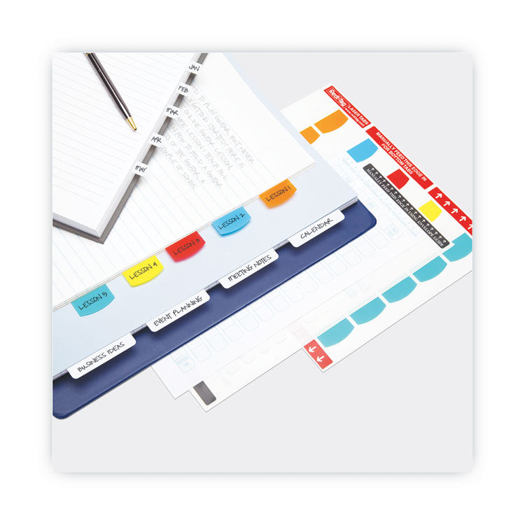 Redi-Tag® Laser Printable Index Tabs, 1/5-Cut, White, 1.13" Wide, 100/Pack (RTG33117) Box of 100